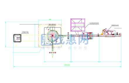 颗粒物料生产线平面图CAD图纸